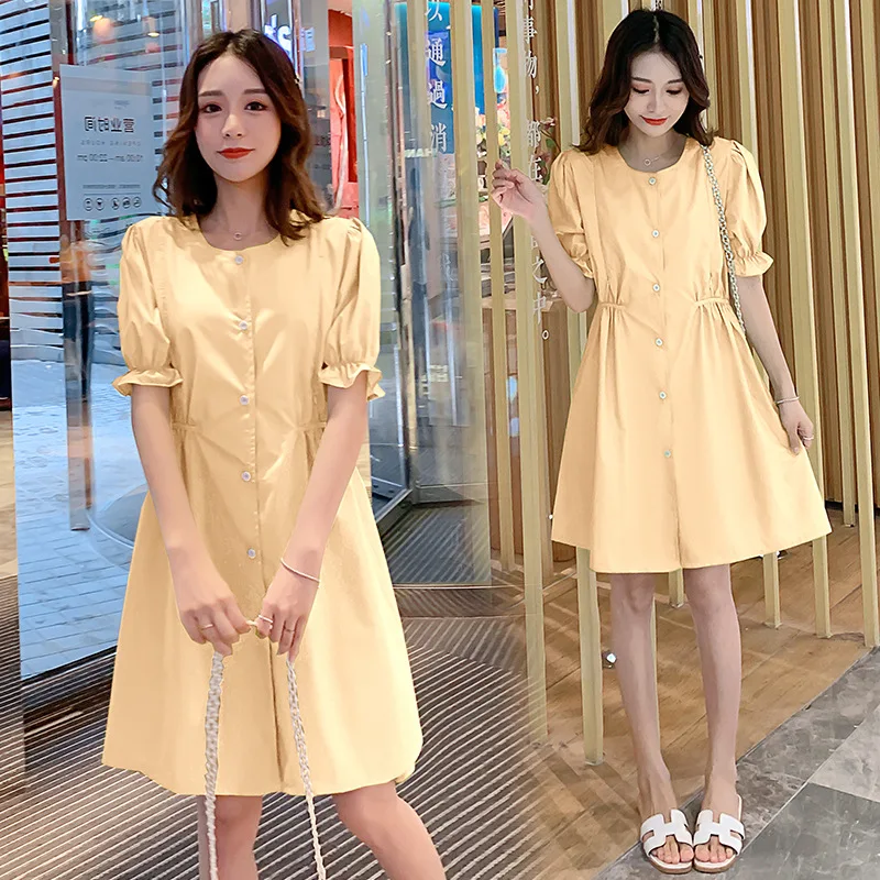 Летнее платье для беременных женщин в стиле ретро Модная летняя юбка выше колена