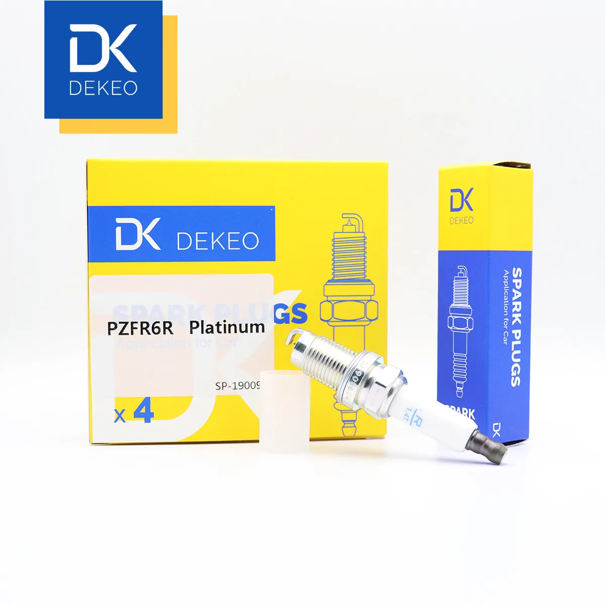Dekeo для AUDI A1 A3 SEAT Altea León Toledo SKODA Fabia Octavia Rapid Superb Yeti Spark Plug Double Platinum PZFR6R|Свечи зажигания