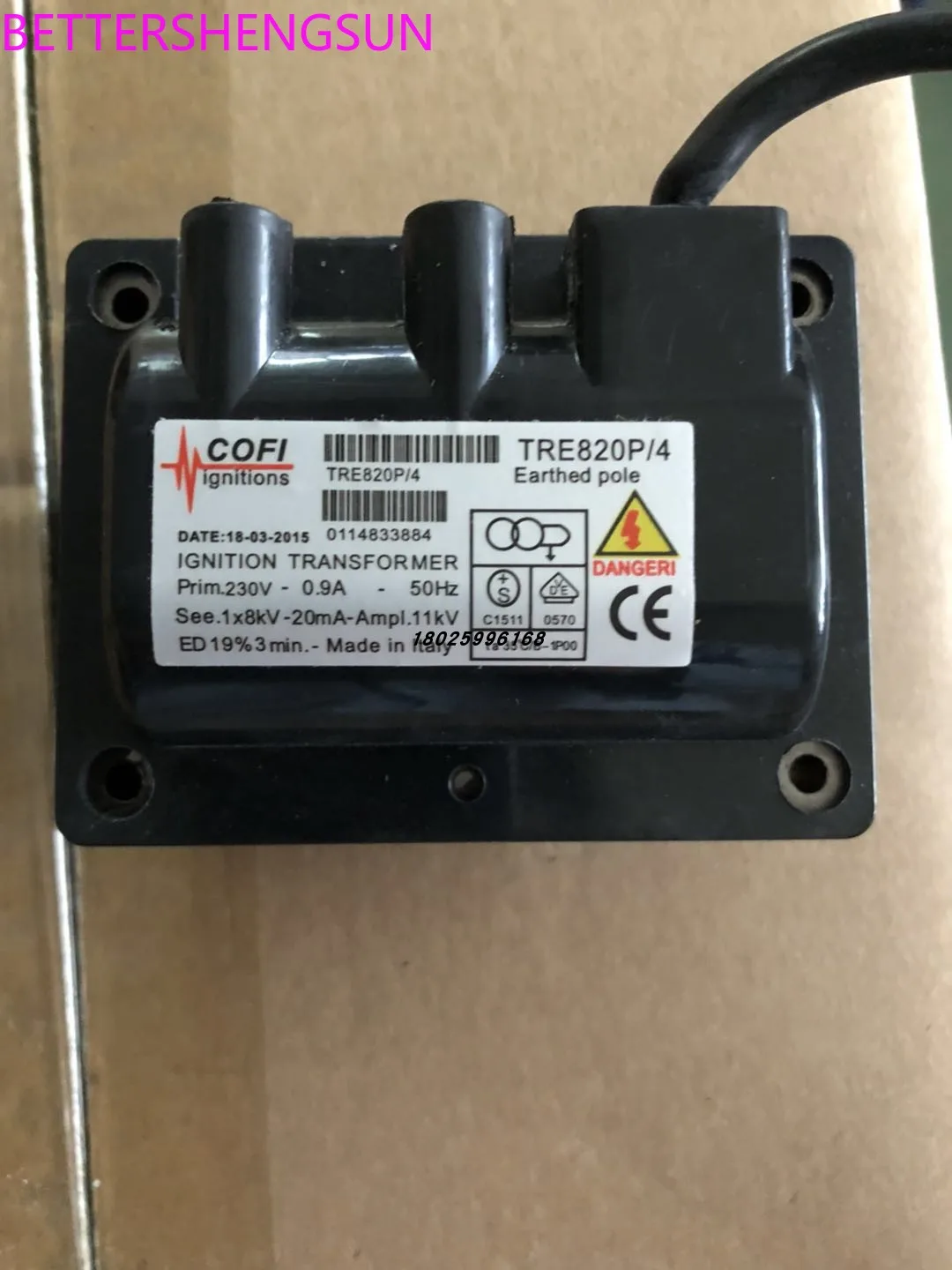 

Ignition transformer for TRE820PISO burner Ignition ignition coil TRE820P/4