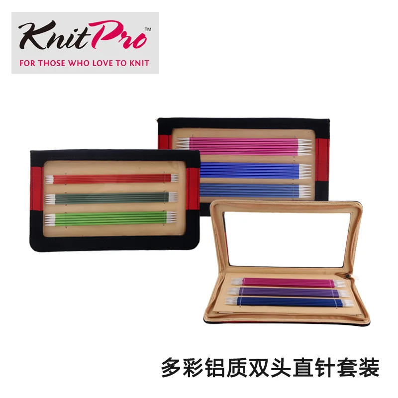 KnitPro/Zing оригинальные импортные красочные Алюминиевые 20 см набор из 25 Zing двойных