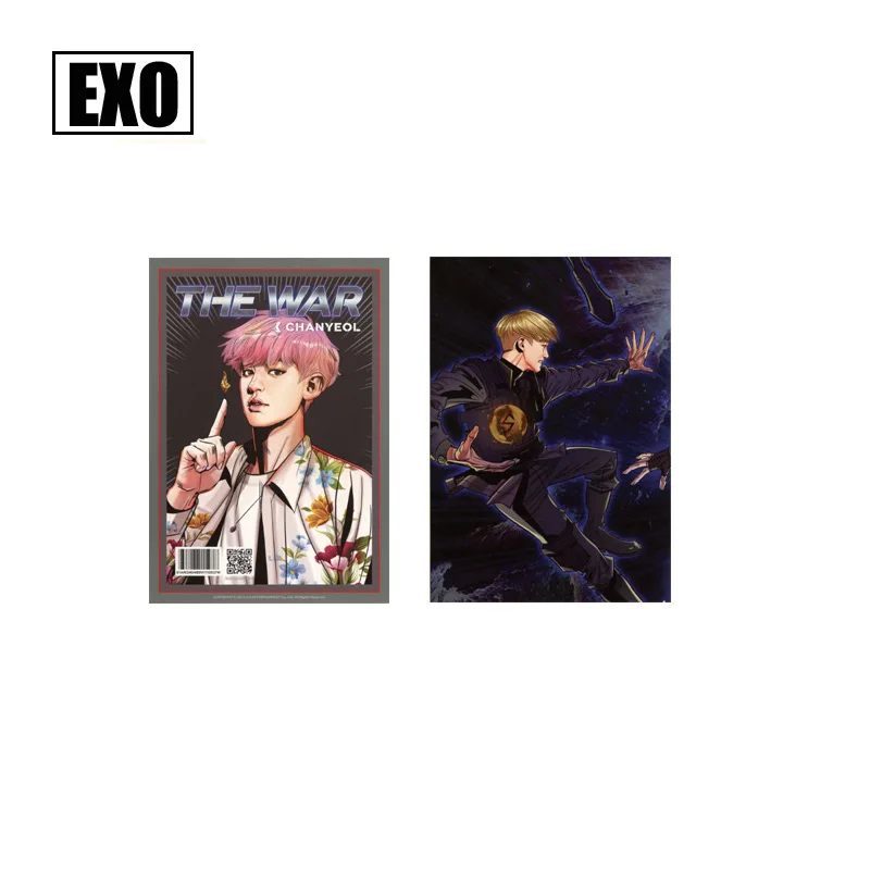 1 комплект Kpop EXO мультфильм Фотокарта для коллекции фанатов высокого качества EXO Kpop войны обычный альбом фото карты Новое поступление