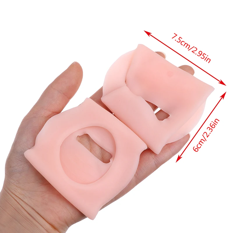 

2Pcs O-type Foot Corrector Insoles Pads No Slip Shoes For Men And Women Silicone Orthopedic Insoles