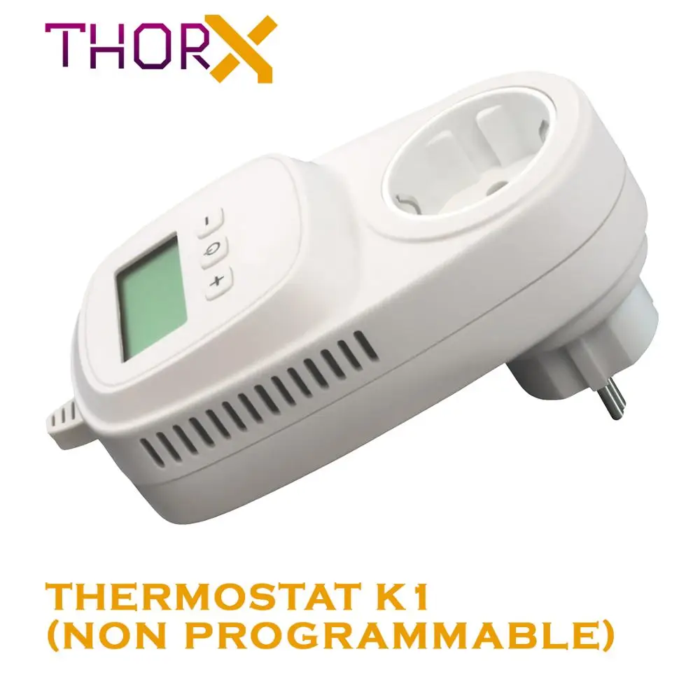 Термостат ThorX K1 для нагревателя макс. 16 А 3600 Вт контроль температуры ЖК дисплей