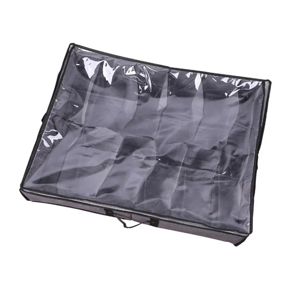 

Under Bed Shoe Storage Organizer Breathable Under Bed Storage Bags With Zippers And Handle Sturdy Structure For Home Dormitory