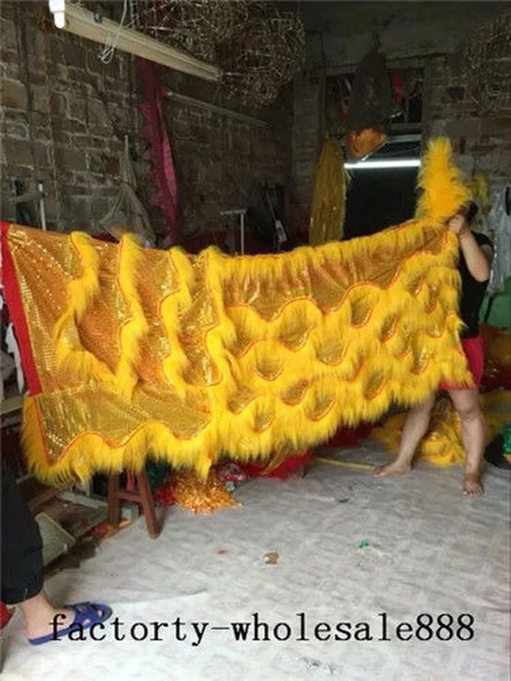 120 ''Китайский народный художественный костюм талисмана льва для танцев