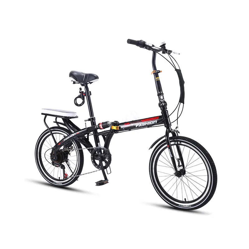 Günstig Klapp Fahrrad 16/20 Zoll Kleine Mini Ultra Licht Tragbare Variabler Geschwindigkeit Schock Absorption Erwachsene Bike