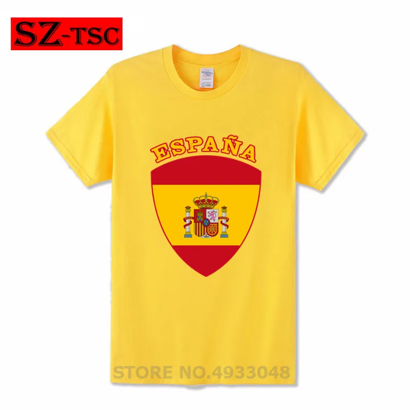 Футболка España испанская футболка Castellano ESP La Furia Roja ker Casillas мужская спортивная с