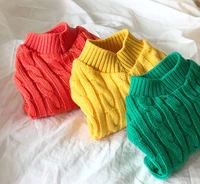 candy color pet knitted sweater teddy bichon hiromi schnauzer yorkshire kitty puppy ourfits sweater apparel small dog clothes