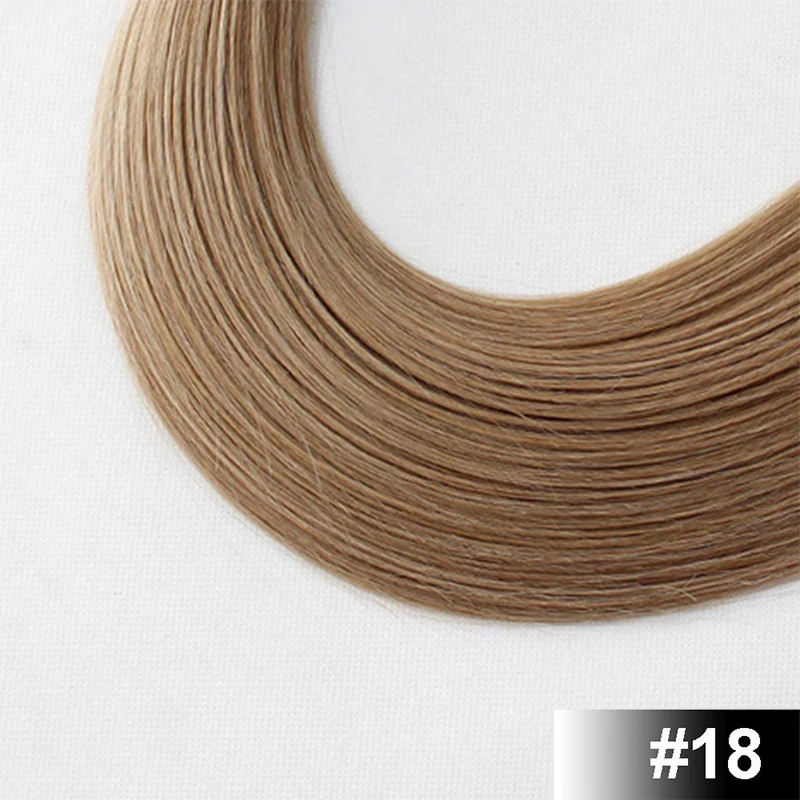 #18 Forever Hair настоящие волосы Remy, бесшовные волосы на ленте, человеческие волосы для наращивания, 5 шт., только шелковистые прямые волосы для европейского салона - Цвет: #18