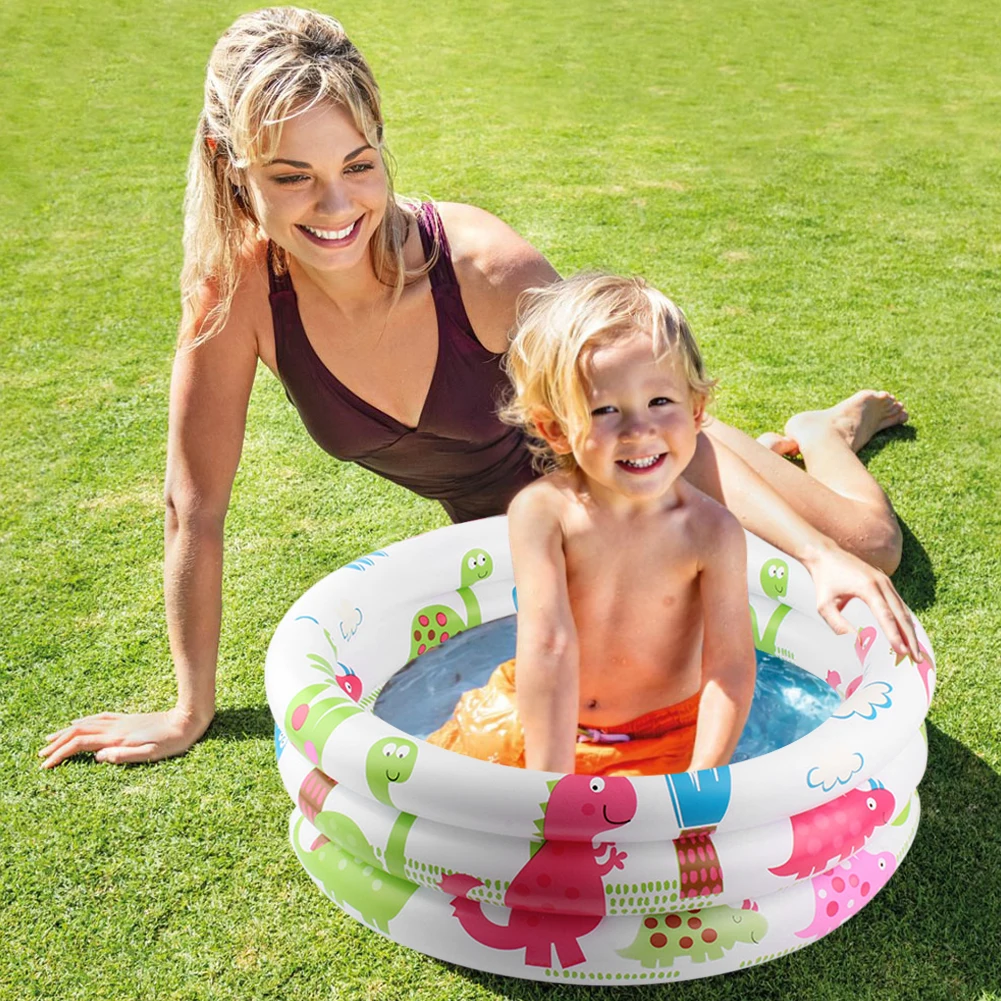 

Baby Swimming Pool Ring Cartoon Pattern PVC Inflatable Children Fishing Pool Ocean Ball Pool Swim Circle