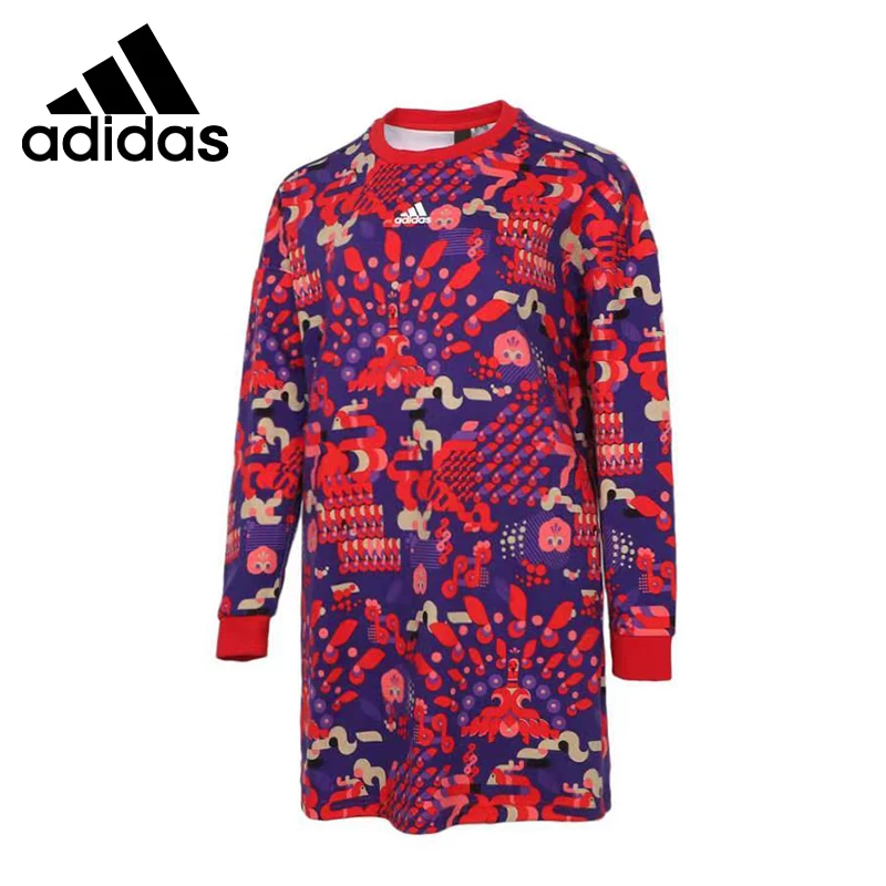 

Оригинальное новое поступление женские пуловеры Adidas юаней SW DS AOP спортивная одежда
