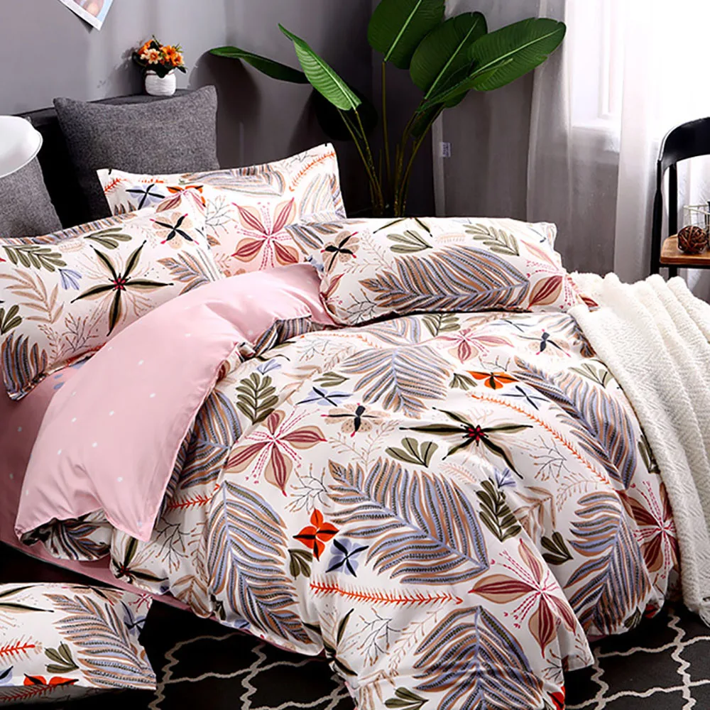Thumbedding Pine Bedding Set Cartoon Mountain Innovation King Size Duvet Cover Blue Queen Full Twin Single Unique Design Bed | Дом и сад