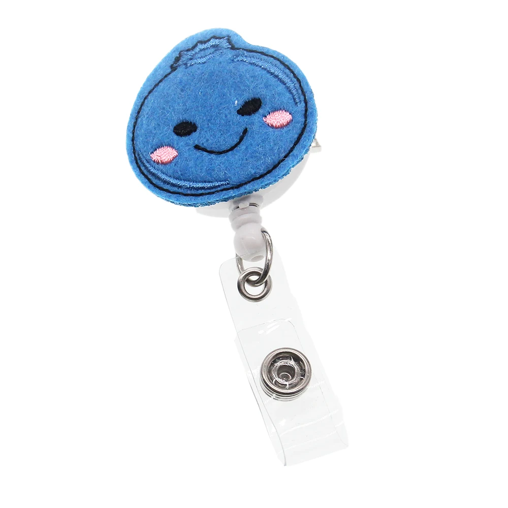 

Free shipping 360 swivel clip New Design ID Badge Holder Reel Clip Cute Pattern