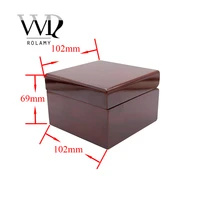 rolamy wholesale fashion luxury wood watch box jewelry storage case gift box with pillow for rolex omega iwc breitling tudor