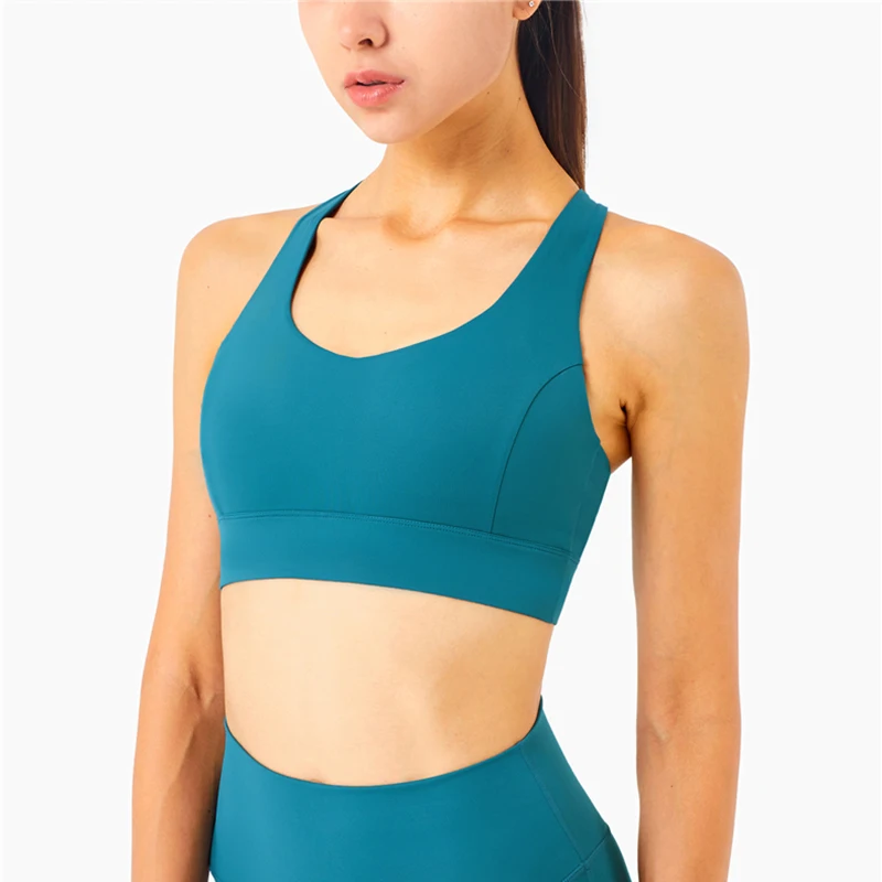 

Exquisite Gym Sport Bra Women Push Up Running Gathered Shockproof Tops With Beauty Back Sujetadores Deportivos Para Mujeres