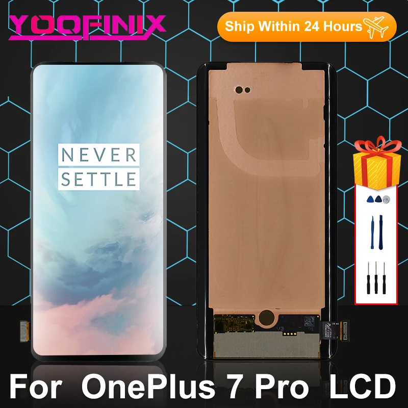 

Оригинальный дигитайзер сенсорного ЖК-экрана для OnePlus 7 Pro, запасные части для ЖК-дисплея 1 + 7 Pro GM1911 GM1913 GM1913 GM1910