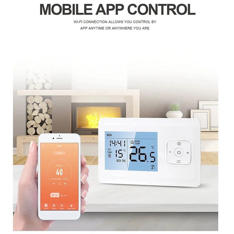 

Heating Thermostat Programmable Wall-Mounted Furnace Wifi Thermostat Wireless Temperature Control Constant Temperature