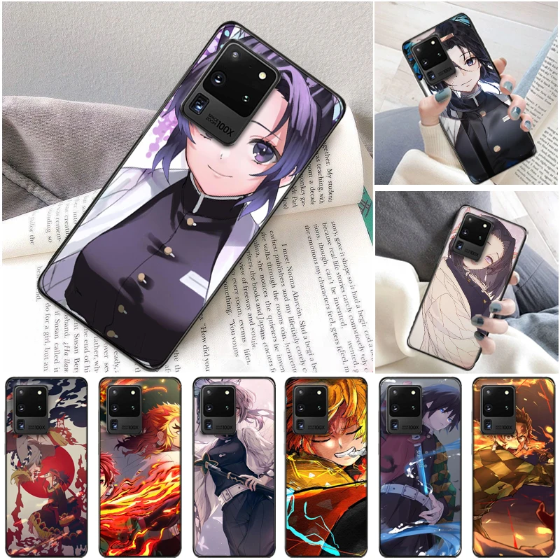 

Demon Slayer Kamado Tanjirou Kimetsu No Yaiba Kamado Nezuko Agatsuma Zenitsu Phone Case For Samsung Galaxy S20 Plus FE Funda