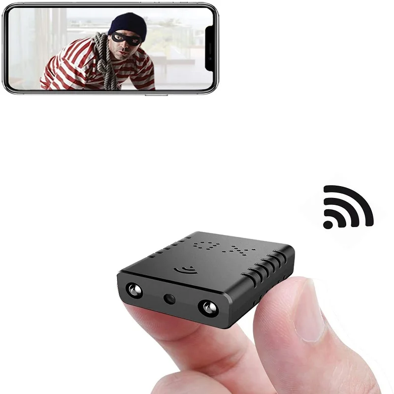 

Small HD 1080P WiFi XD Mini Camcorder Night Vision Micro IP Camera AI Human Motion Detection Cloud Storage Live Feed Streaming