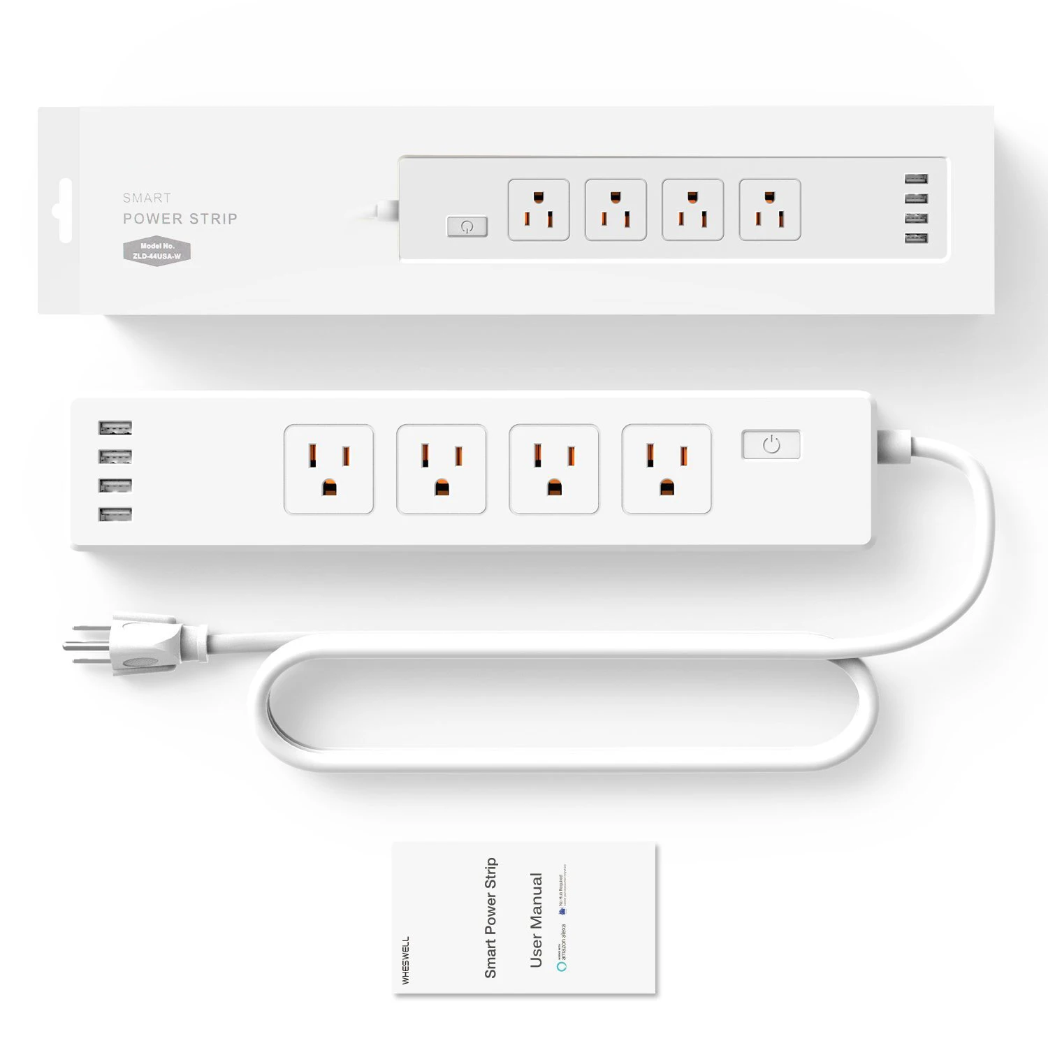 WiFi Smart power Strip Защита от перенапряжения 4 розетки переменного тока США розетка с USB совместима с Alexa, Google Home электрическая вилка Homekit