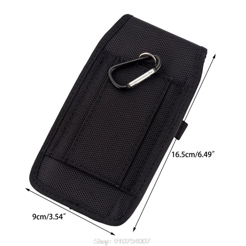 

Casual Nylon Mobile Phone Waist Bag Hook Loop Holster Cellphone Pouch Cover for iphone Accessories N13 20 Dropship