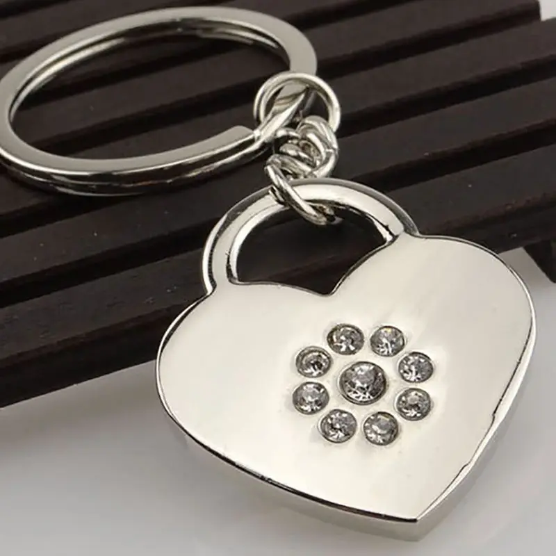 Мода Lover Сердце Стразы инкрустированные брелок цепочка кошелек сумка для