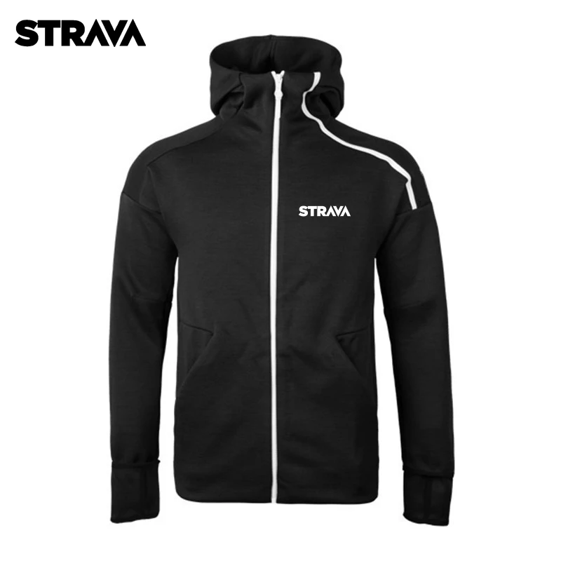 

Men's Running windbreaker New Sports jacket hooded Outerwear autumn winter men's trendy cotton cardigan fitness Track jacket