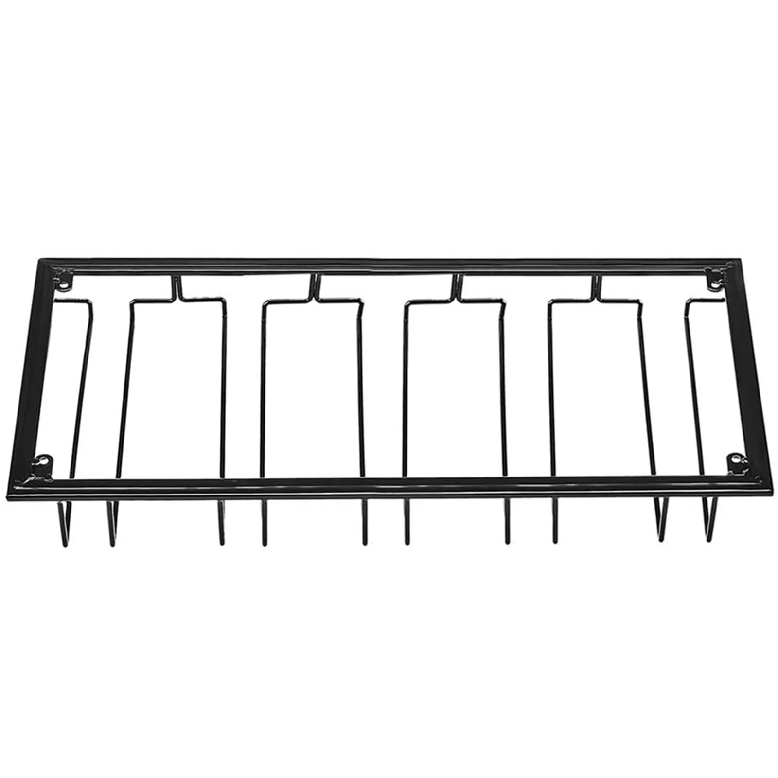 

Wine Glasses Holder 5 Slots Bartender Stemware Hanging Rack Under Cabinet Stemware Organizer Glass Goblet Iron Rack Bar Tool