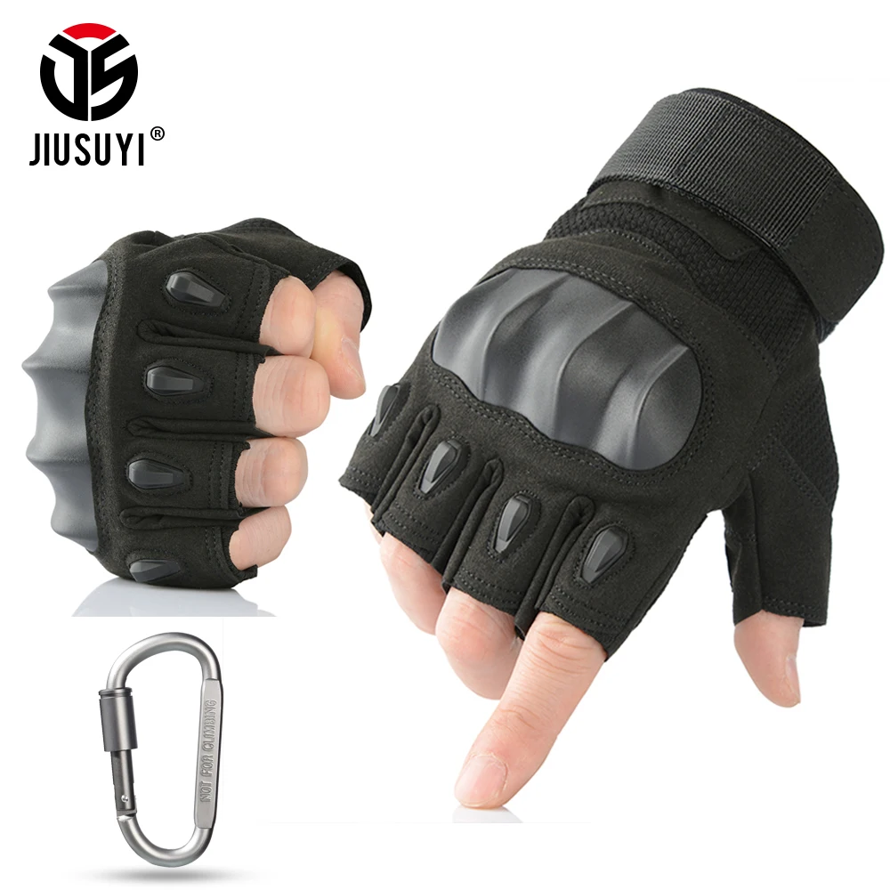 

Tactical Fingerless Gloves Military Airsoft Amry Combat Shooting Hunting Driving Hard Rubber Gear Half Finger Glove Men Women