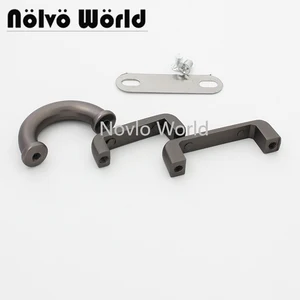 10-50 штук, 3 размера, 17 мм, 20 мм, 25 мм, матовый пистолет, металлический арочный мост, соединитель, вешалка, u-образные кольца для мужчин, сумки, соединители, кольца для мостов