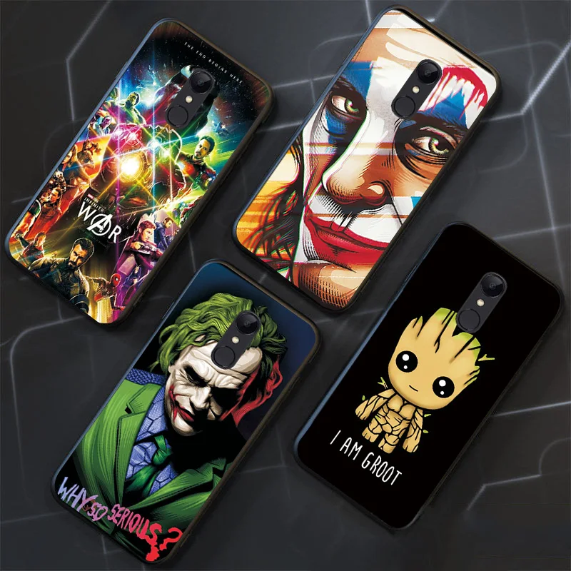 Для huawei Honor 6X чехол s Marvel Heroes чехол для телефона Honor 6C 6X 7X 8X 9X Pro Чехол Мягкий Черный ТПУ чехол для huawei Honor 6X