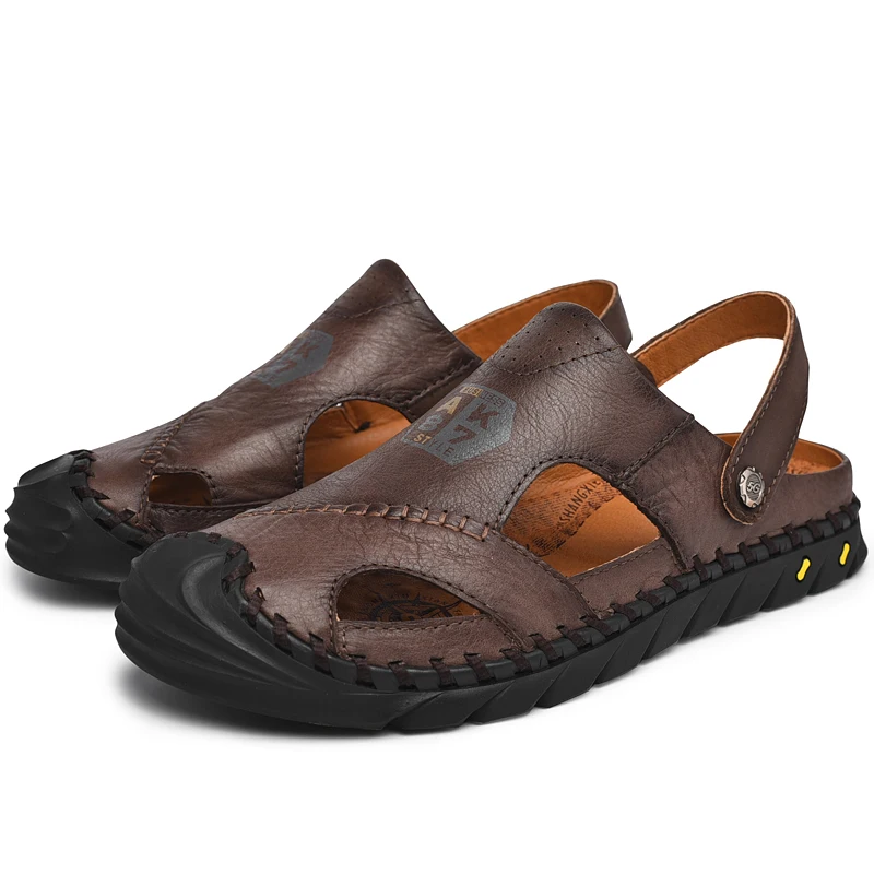 

Пара masculino кожаные erkek transparables для sandale sandalet cuire размеры мужские треккинговые heren verano playa de roman sandalen da