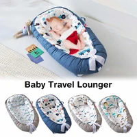 baby nest bed with pillow portable baby lounger adjustable newborn lounger travel crib soft breathable for newborn bed bumper