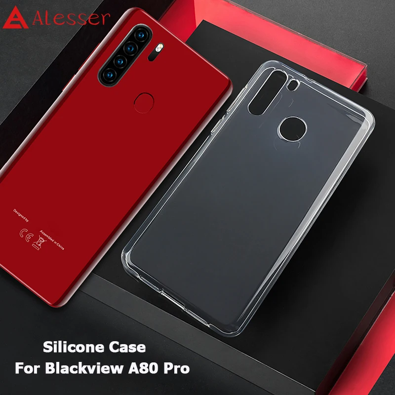 Alesser For Blackview A80 Pro Silicone Case Clear Anti-knock TPU Back Mobile Phone Protective Cover |