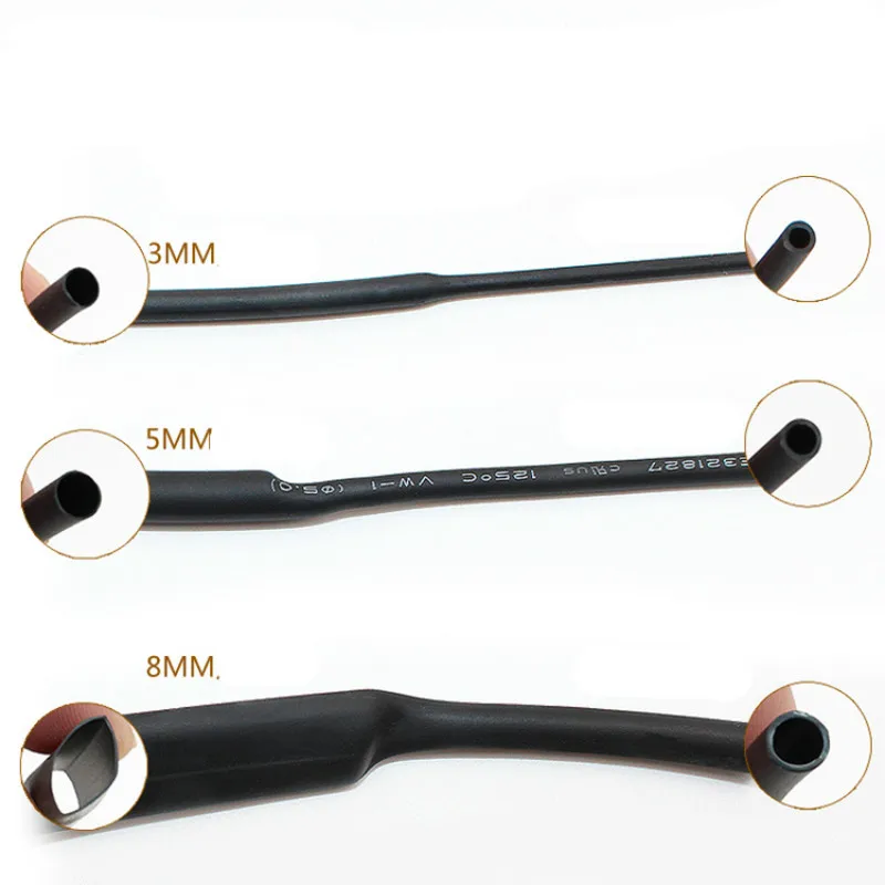 Термоусадочная трубка для электромобиля 10 метров защитная диаметр 8 мм 5 3 |