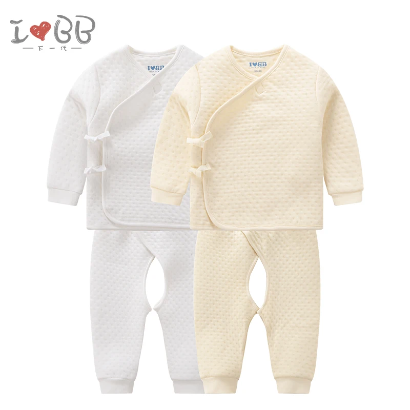 Комплект из 2 предметов Пижама для новорожденных одежда сна младенцев хлопковый