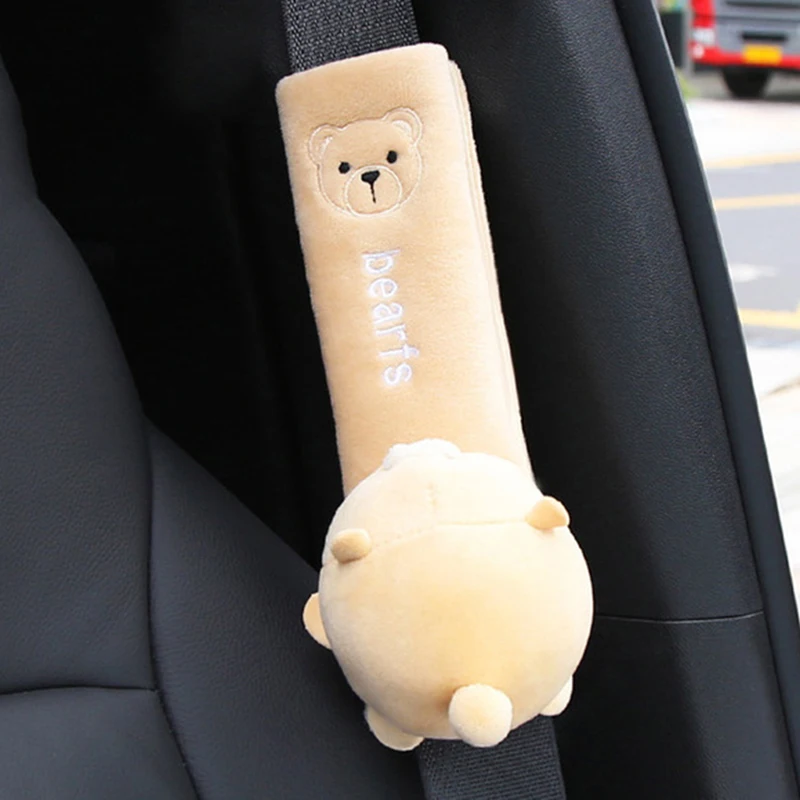 Наплечник плюшевый Накладка для ремня безопасности автомобиля 1 шт. | Автомобили