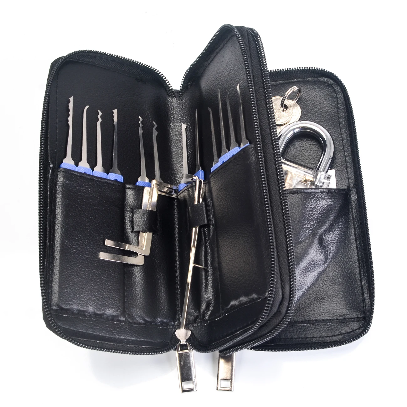 

Locksmith Hand Tools Supplies Lock Pick Set Transparent Visible Practice Padlock With Removing Hooks Hardware