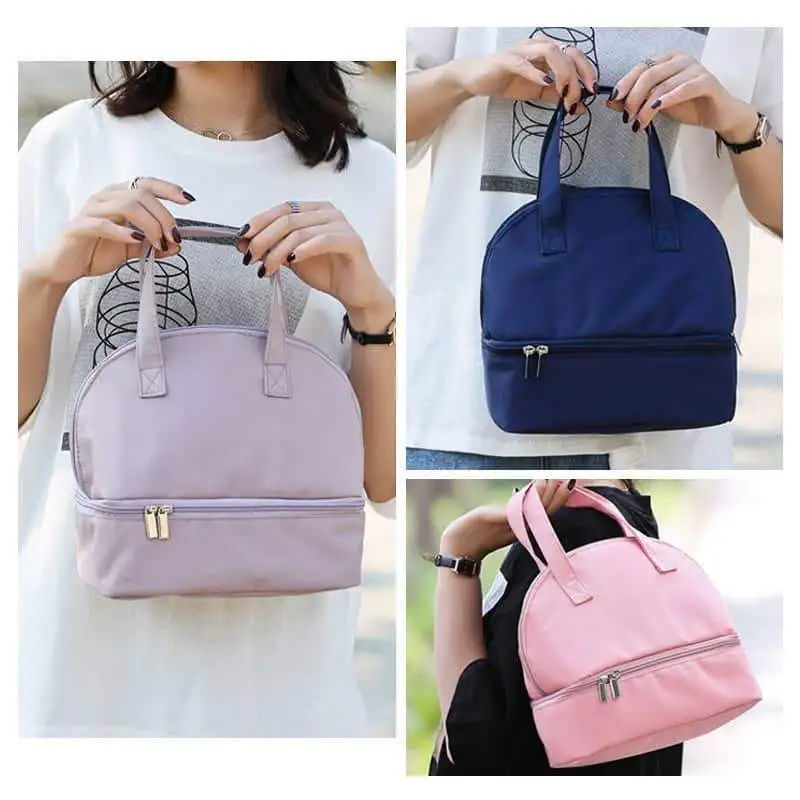 

Breast Pump Bag Backpack Cooler Bag Double Layer for Mother Baby Breast Milk Pump Bottle Handbag Outdoor Cooler Tote Bag