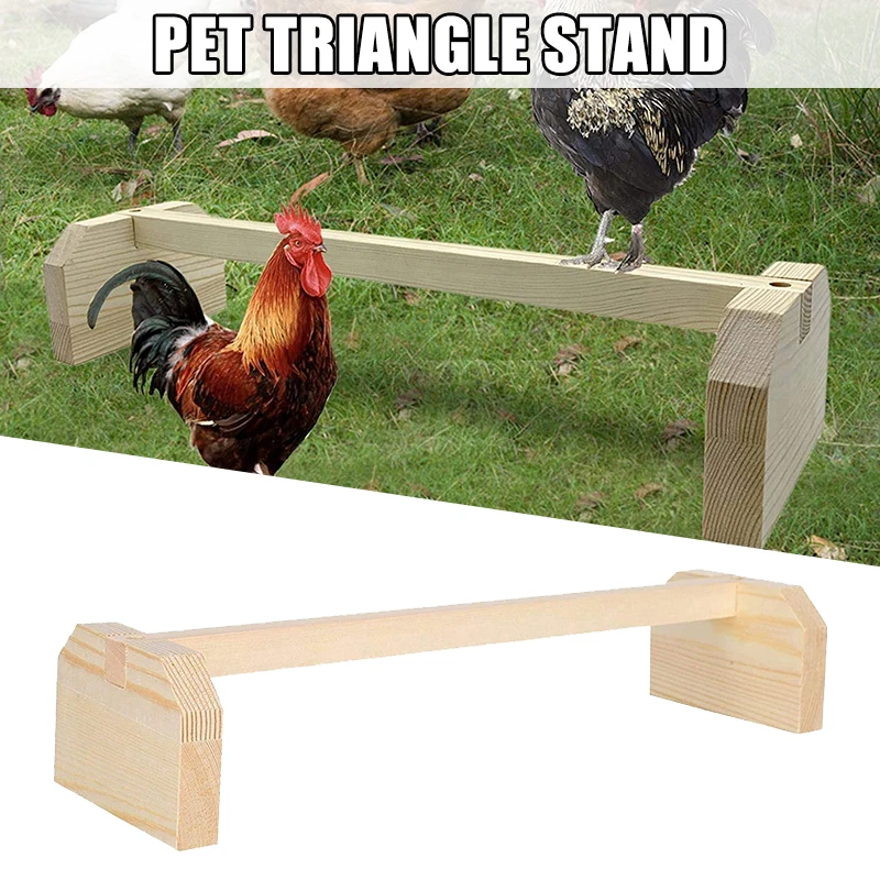 

1pcs Pet Perch Stand Wooden Birds Toys Large Bird Roost Stable Stand Handmade Solid Cage Accessories