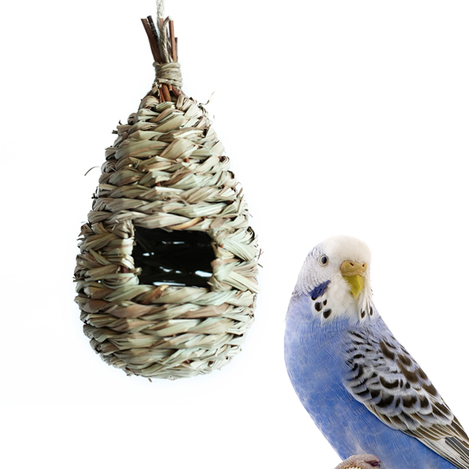 Трава птичье гнездо домик для попугаев хомяк маленькая клетка животных