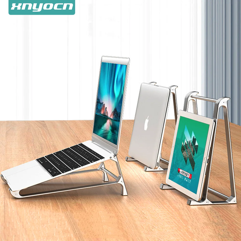 

Подставка Xnyocn для ноутбука MacBook Pro Air, складной держатель для ноутбука из алюминиевого сплава, кронштейн, держатель для ноутбука