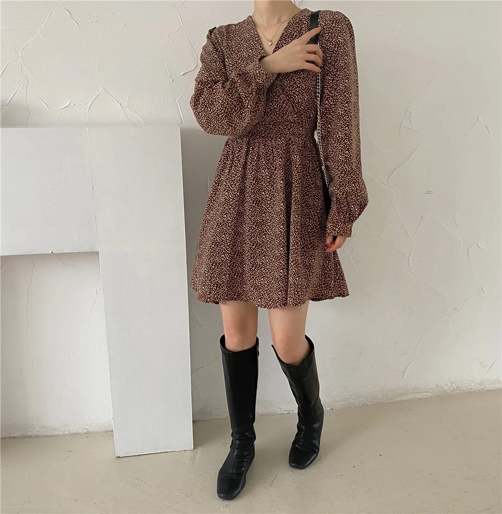 

Harajuku Plus Size Gentle Sexy Sweet V-Neck Florals Printed Summer Women Femme Prom A-Line Slim Mini Dresses Vestidos