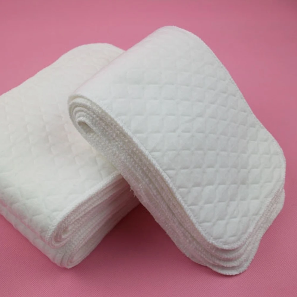 

Soft Cotton Reusable Nappy Inserts Washable Cloth Nappy Diaper Cover Wrap Changing Eco-friendly Diaper Baby Care High Quality