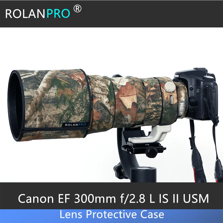 ROLANPRO SLR объектив дождевик камуфляж пальто для Canon EF 300 мм f/2 8 L IS II USM защитный