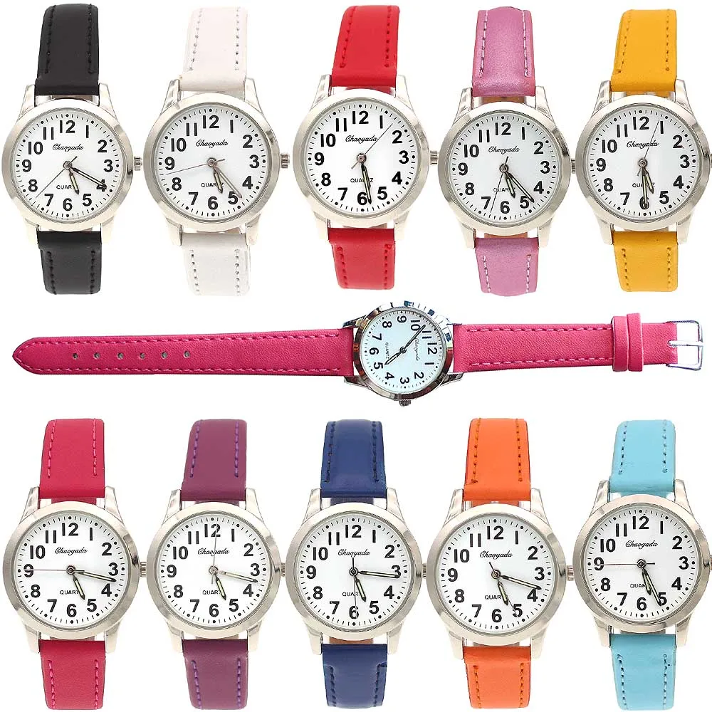 10 шт. дешевые часы по оптовой цене модные студенческие для мальчиков и девочек