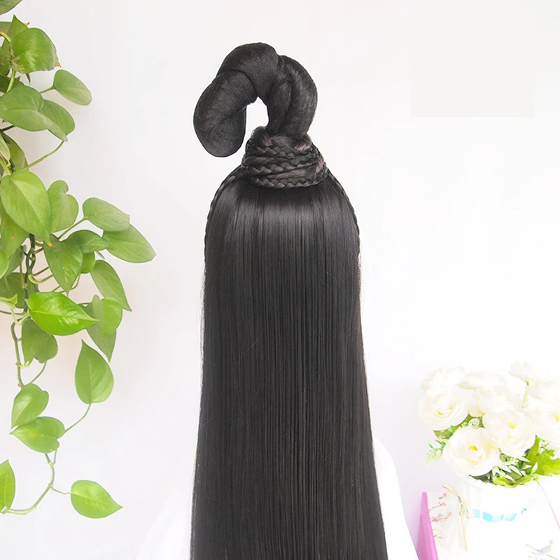 

DANBO Chinese traditional retro synthetic Hanfu cosplay wig black wig ancient fairy tale princess wig