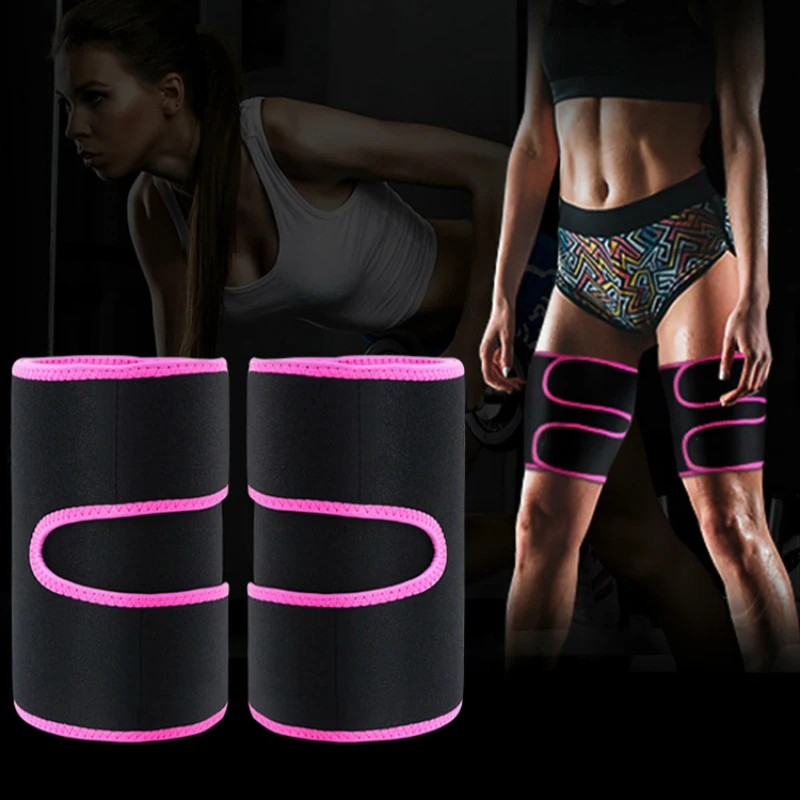 

Women Men Leg Sleeves Adjustable Fast Sweating Thigh Slimming Fitness Neoprene Compression Thigh Shaper Leg Warmers Custom Logo