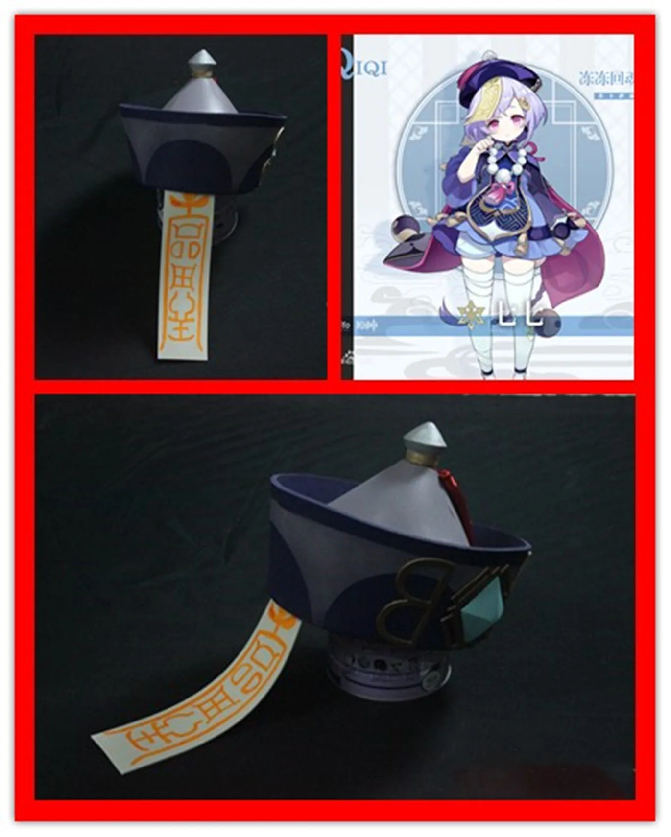 

Anime Game Genshin Impact Qiqi Necklace Earrings Men Women Student Cosplay Take Photo Props Hair Accessories Ears Clips Gifts