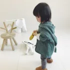 Весенняя куртка для детей, пальто для девочек и мальчиков, однотонное теплое пальто с капюшоном, наряды, одежда 2021, Детские пальто, детская верхняя одежда, пальто, пальто